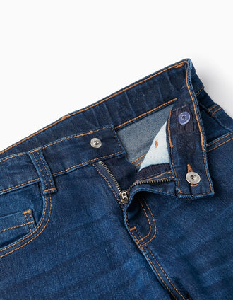 Pantalon en jean pour garçon 'Straight Fit', Bleu Foncé