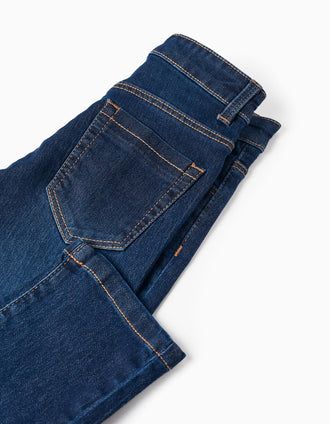 Pantalones de Ganga para Niño 'Straight Fit', Azul Oscuro
