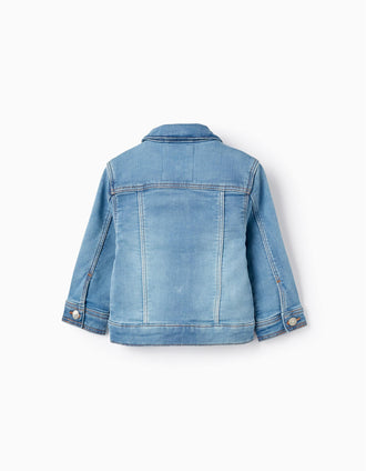 Chaqueta de Peto Vaquero para Bebé, Azul Claro