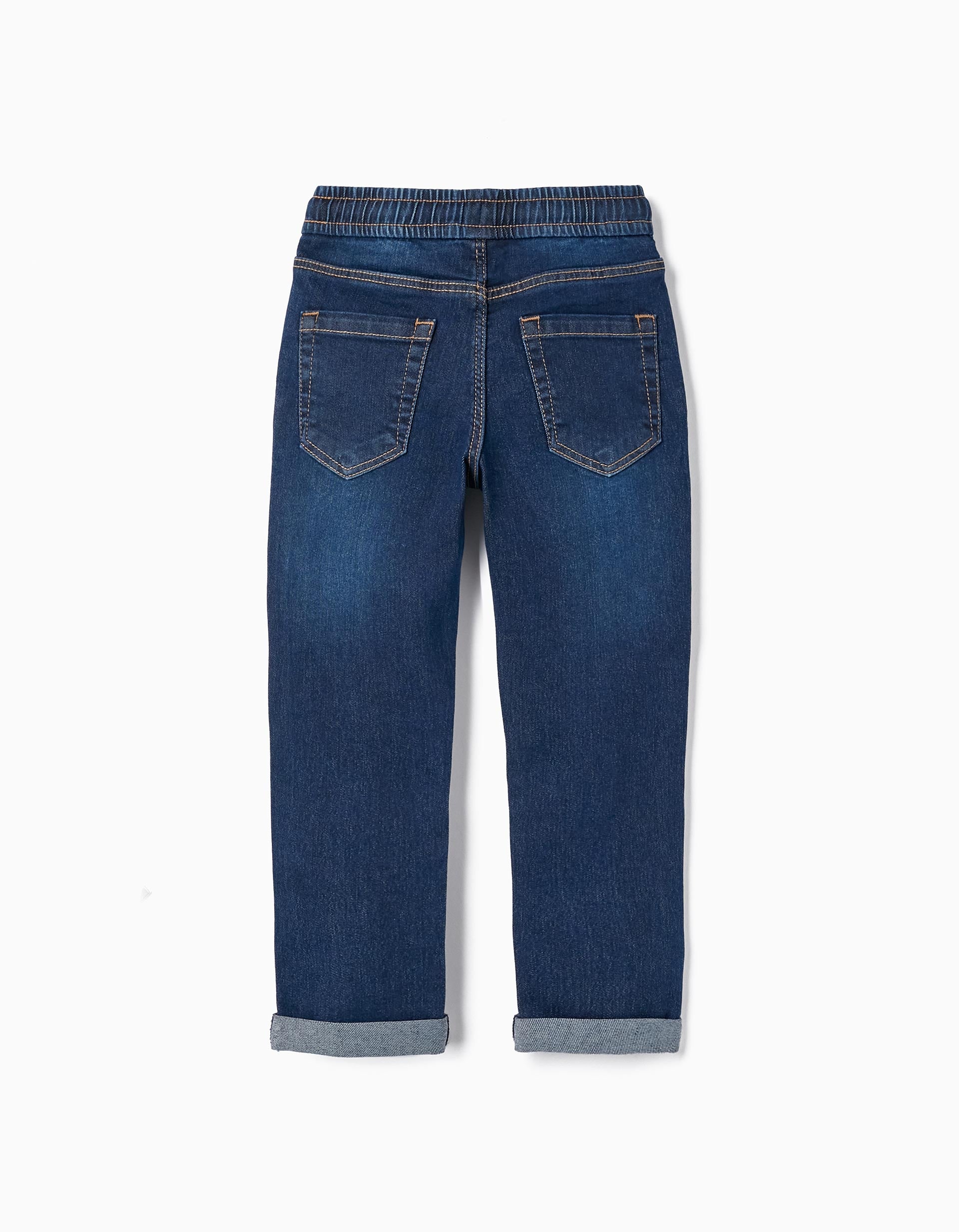 Sporty Denim Trousers for Boys 'Slim Fit', Dark Blue