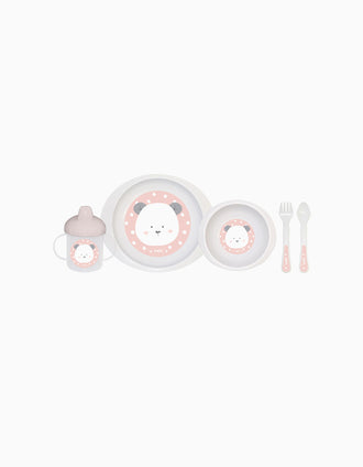 Conjunto De Refeição Bear Pink Saro 6M+