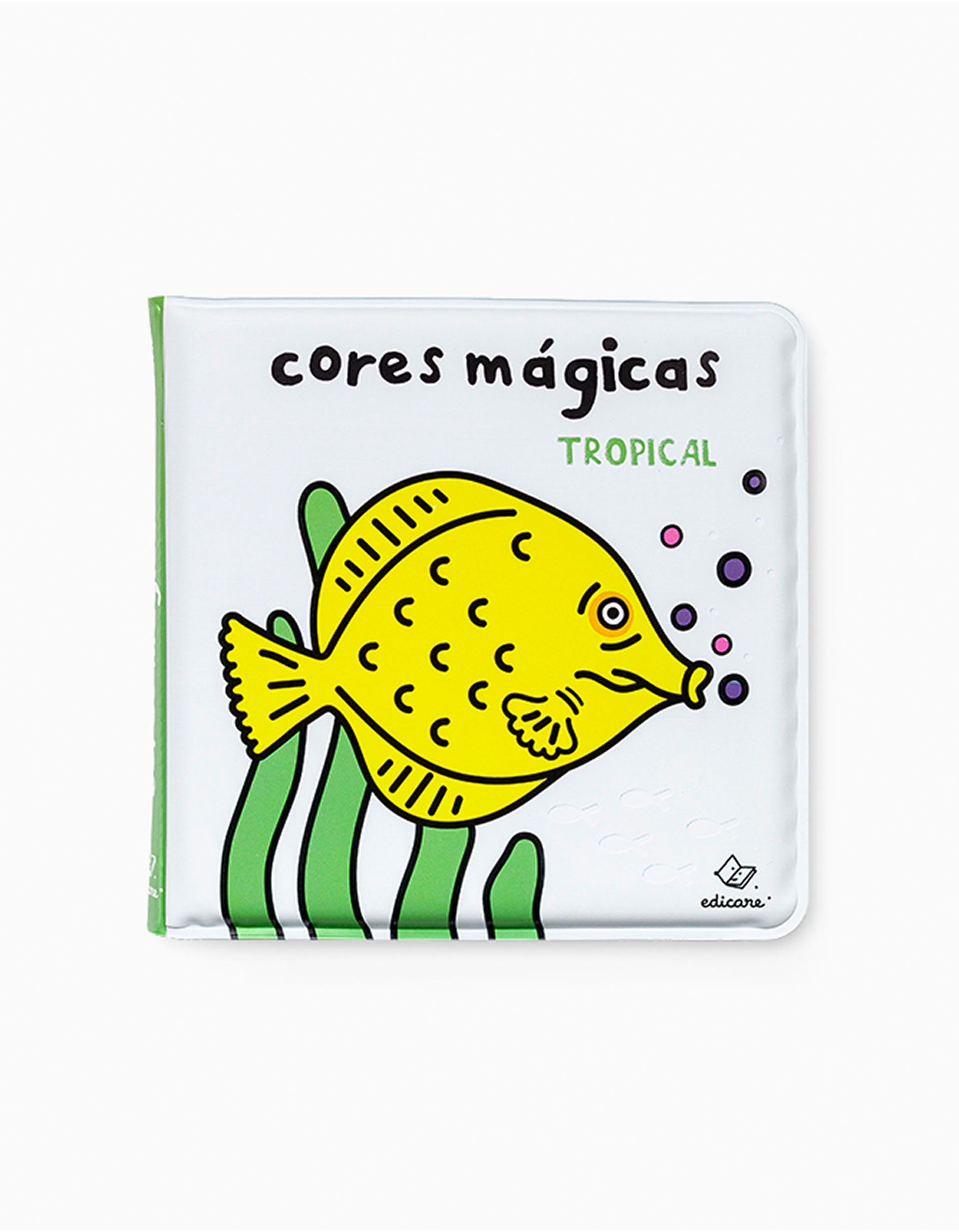 Brinquedo De Banho Livro Mágico Tropical Edicare 6M+