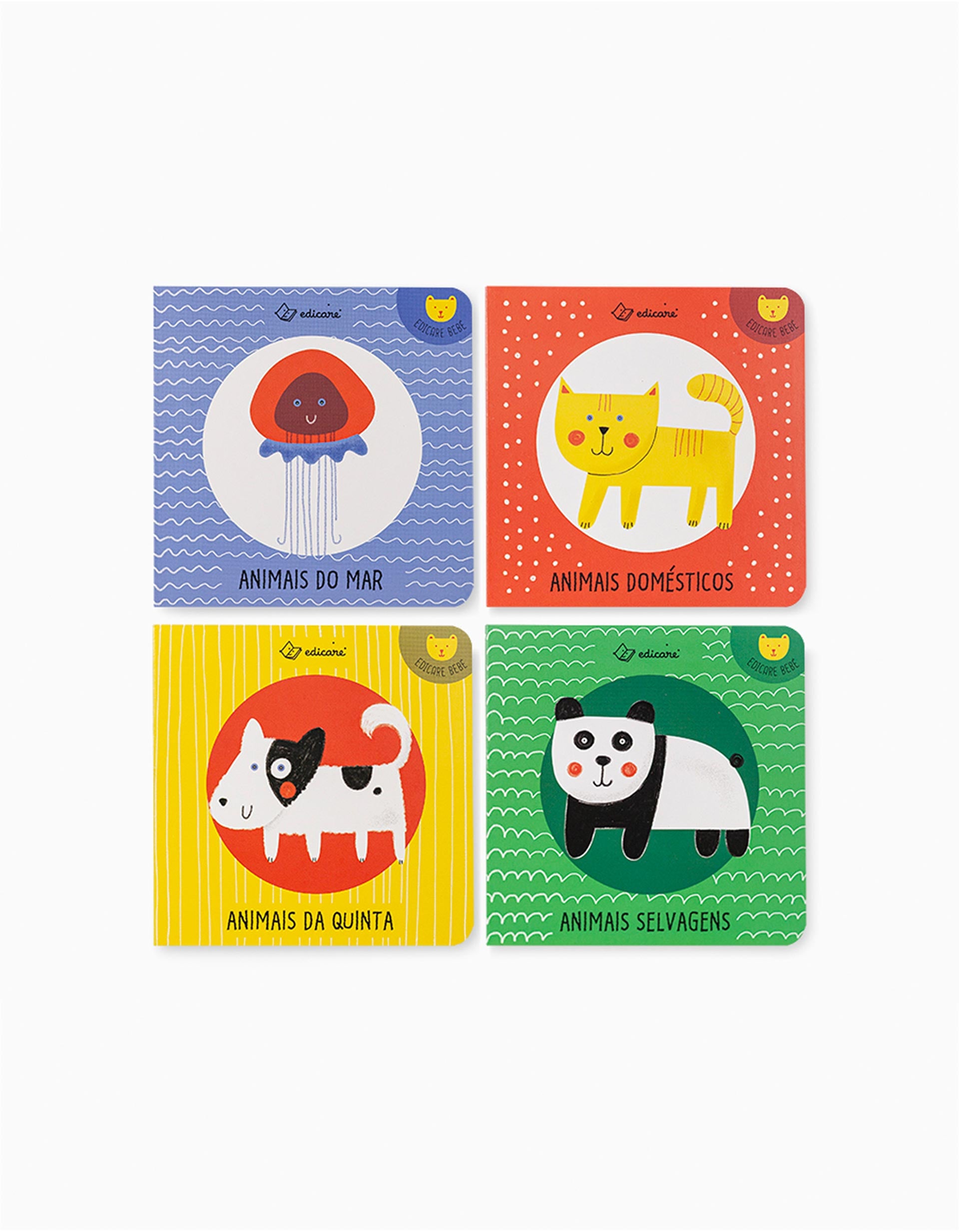 4 Mini Livros Os Animais Edicare 12M+