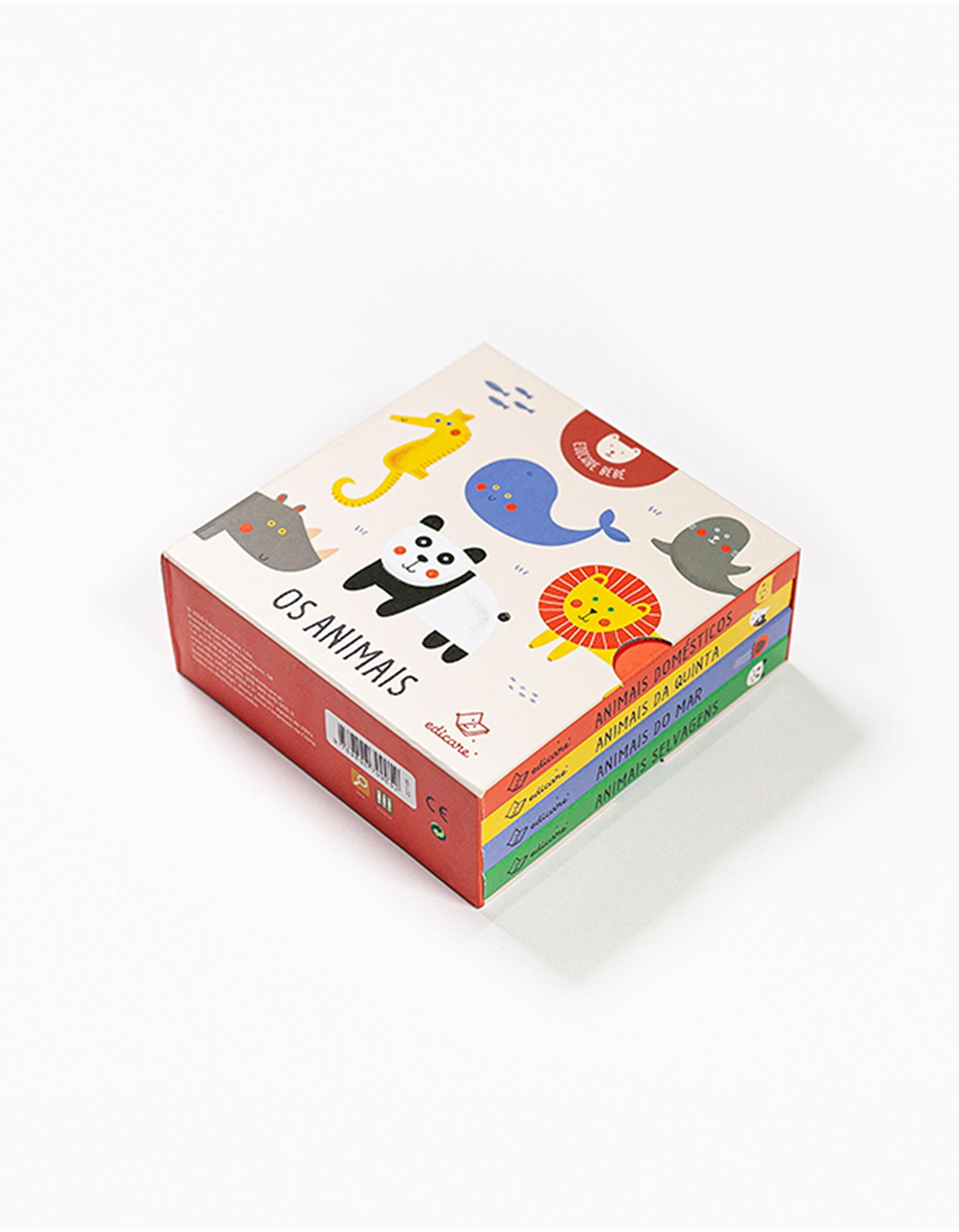 4 Mini Livros Os Animais Edicare 12M+