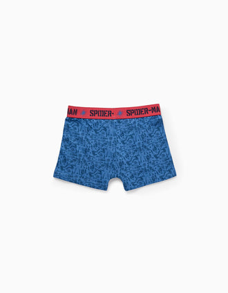 Pack 4 Boxers para Niño 'Spider-Man', Gris/Blanco/Azul Oscuro