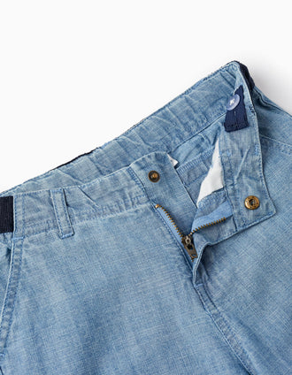 Shorts en jean en coton pour garçon 'Midi', Bleu