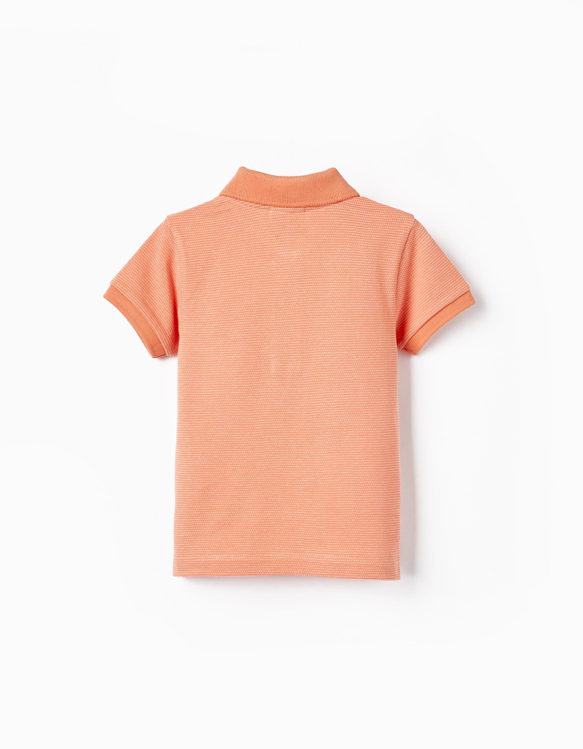 Cotton Pique Polo for Baby Boys, Orange