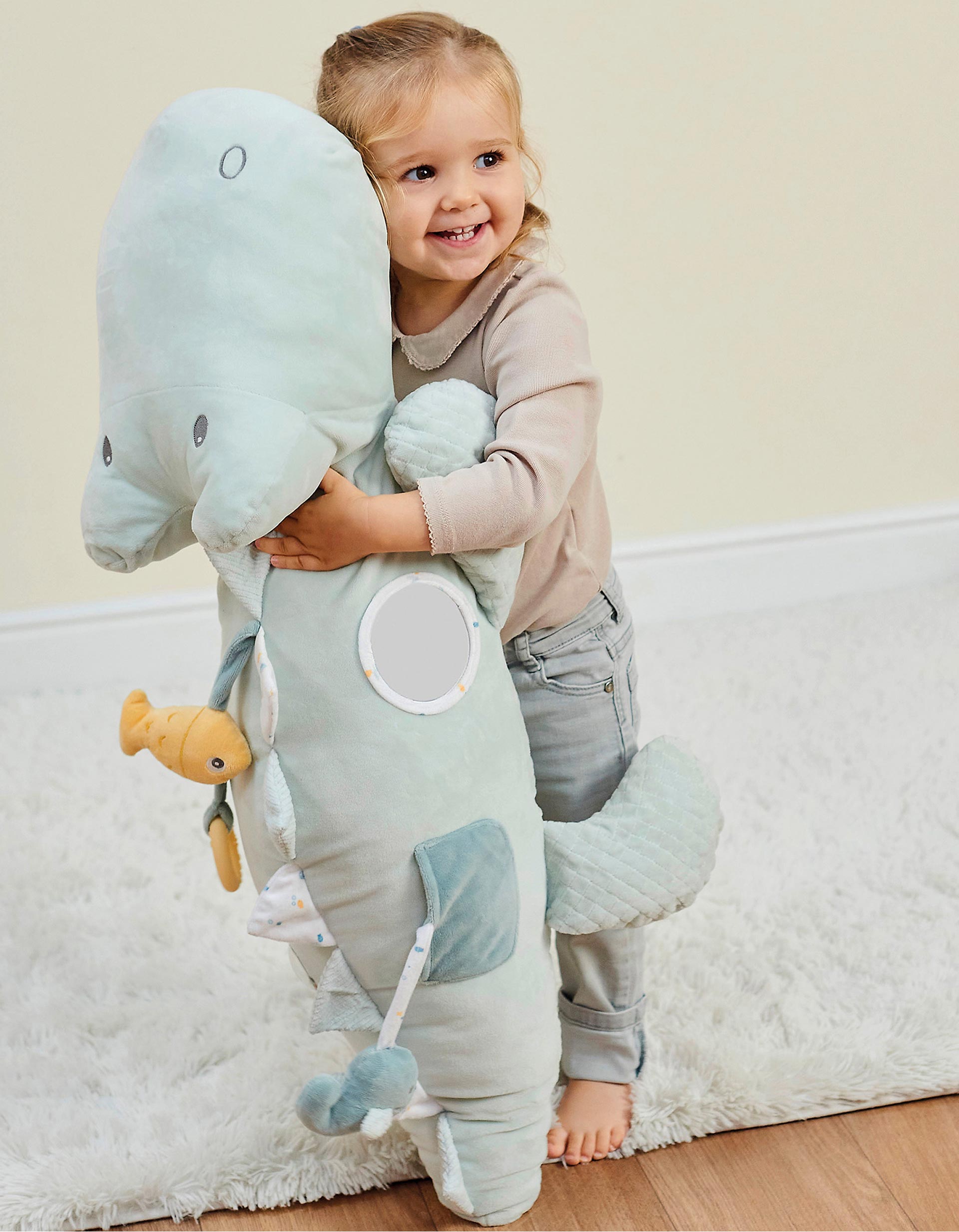 Peluche De Atividades Romeo The Crocodile 90cm Nattou 6M+