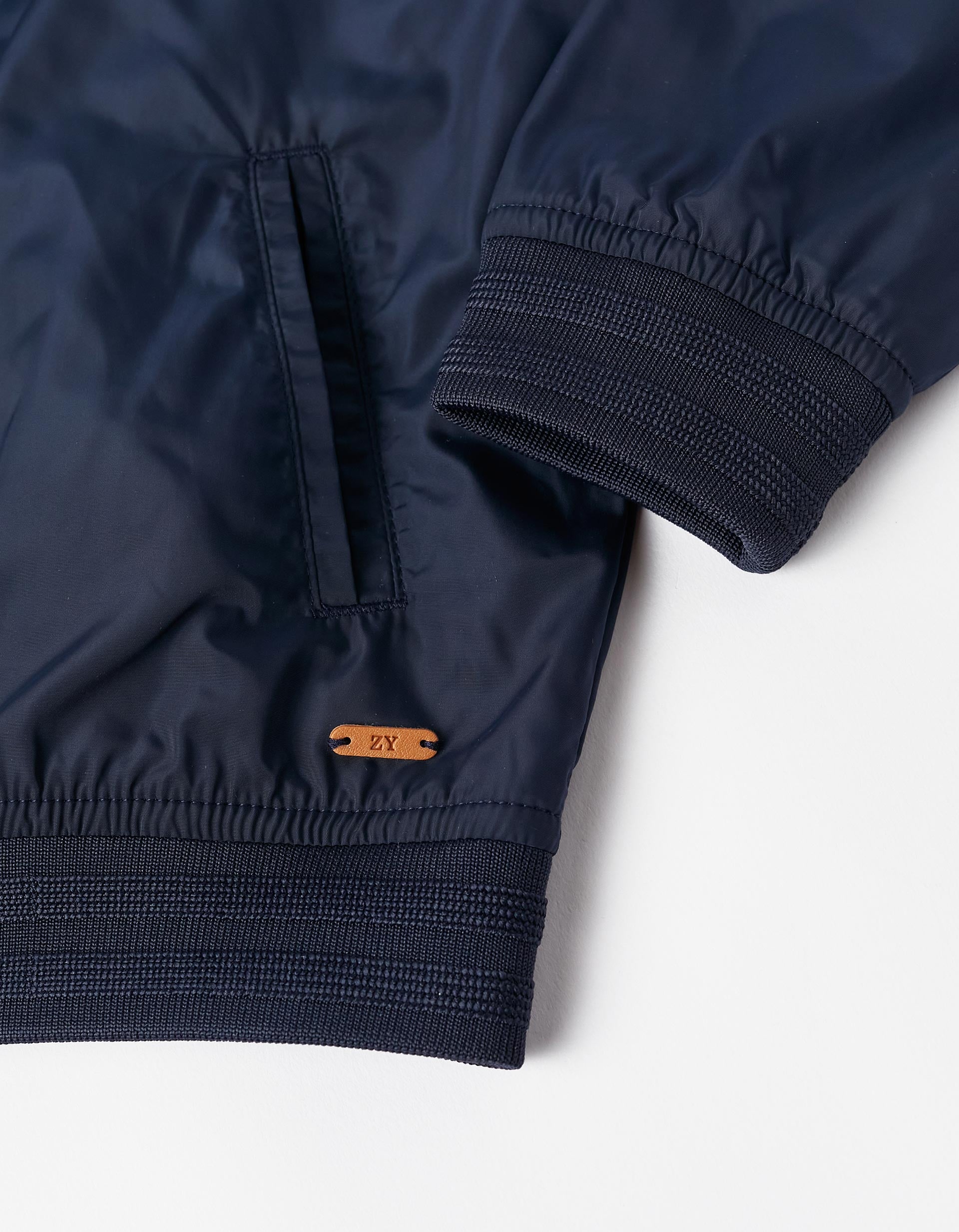 Hooded Jacket with Removable Hood for Boys, Dark Blue