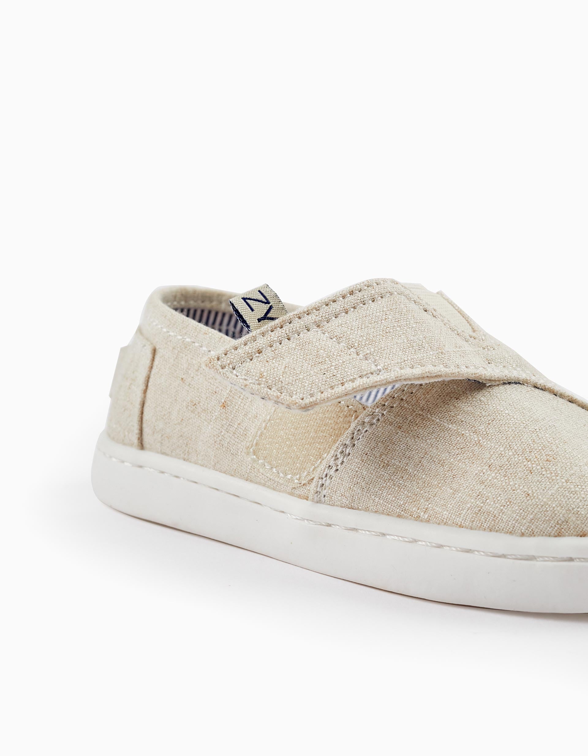 Fabric Espadrilles for Baby Boys, Beige
