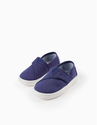 Espadrilles en tissu pour bébé garçon, Bleu foncé