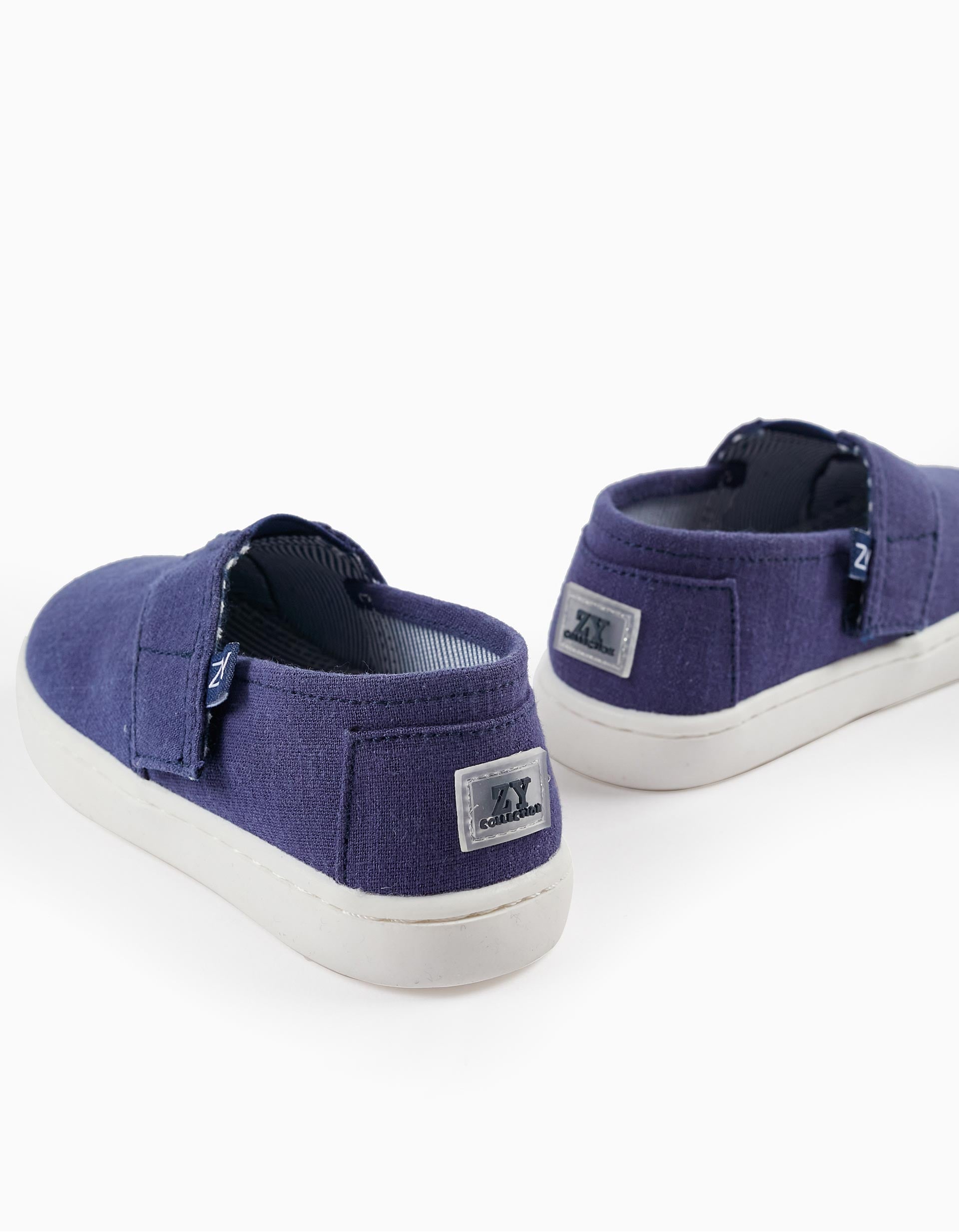 Fabric Espadrilles for Baby Boy, Dark Blue