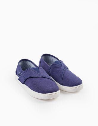 Espadrilles en tissu pour garçon, Bleu foncé