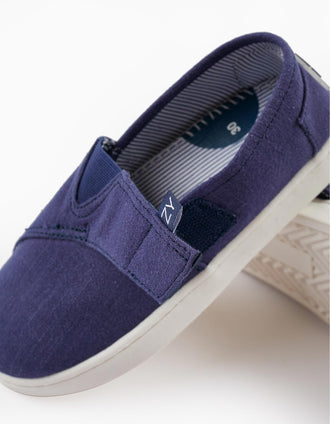 Alpercatas de Tecido para Menino, Azul Escuro