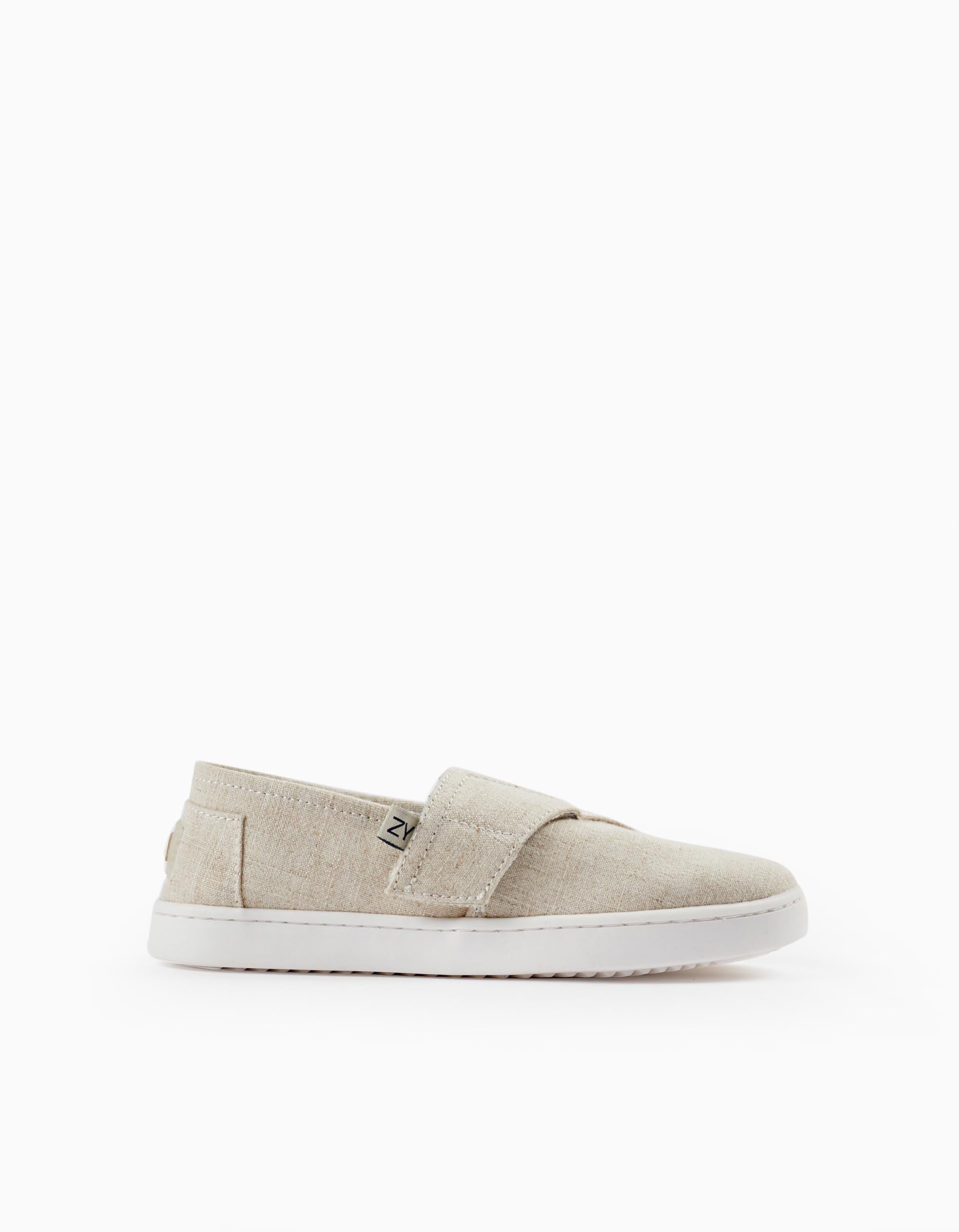 Fabric Espadrilles for Boys, Beige