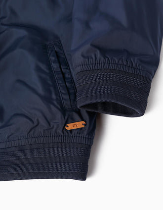 Chaqueta con Capucha Desmontable para Bebé Niño, Azul Oscuro