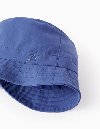 Chapéu de Sarja para Bebé e Criança, Azul