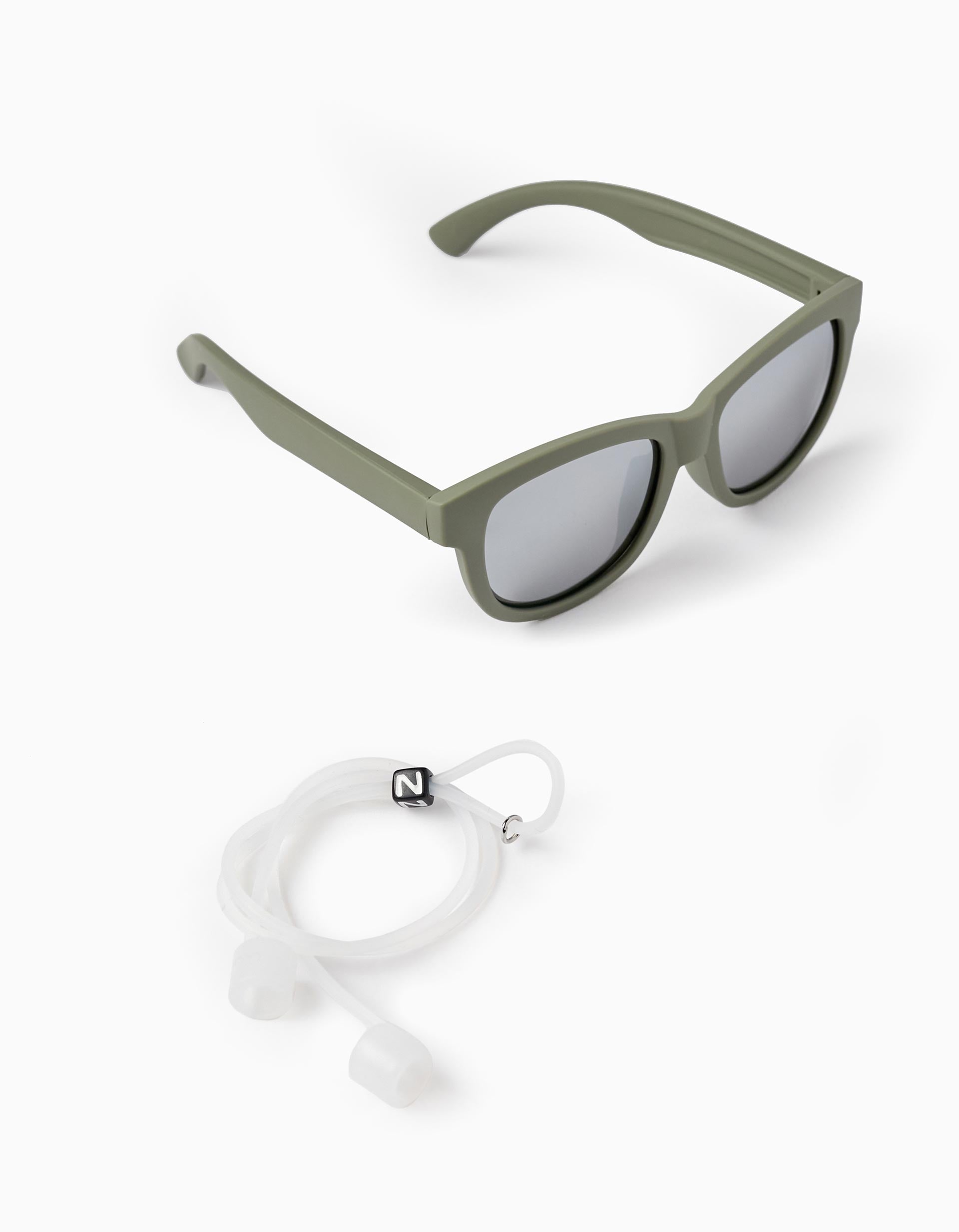 Flexible Sunglasses with UV Protection for Boys, Dark Green