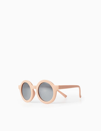 Lunettes de soleil flexibles avec protection UV pour bébé fille, Rose clair