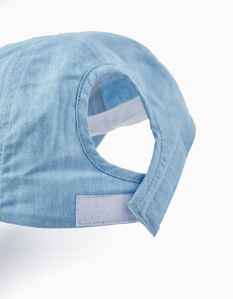 Boné de Algodão para Menina 'Búzio', Azul