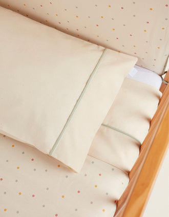 Drap et Taie d'oreiller pour Lit 60x120Cm Confetti Zy Baby