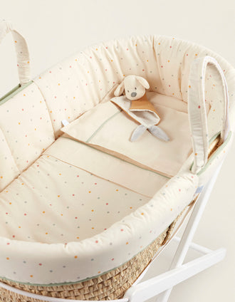 Sábana y funda de almohada para cuna 90x55cm Confetti Zy Baby