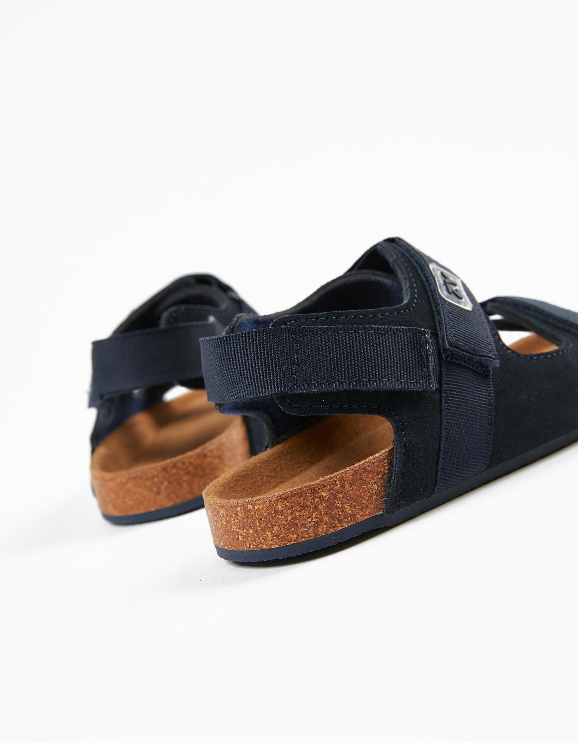 Leather Sandals for Boys, Dark Blue