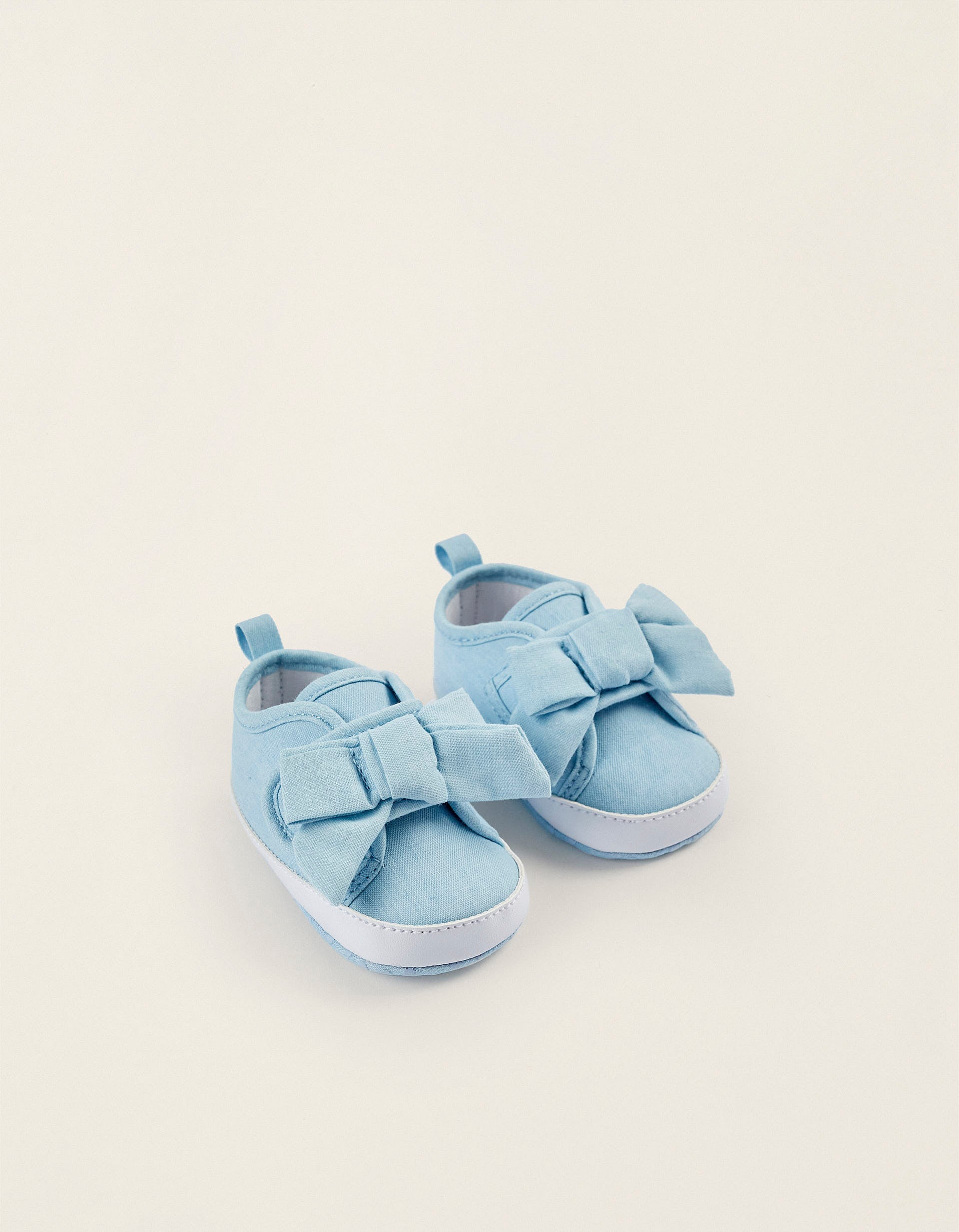 Chaussures à Lacets pour Nouveau-Né, Bleu Clair