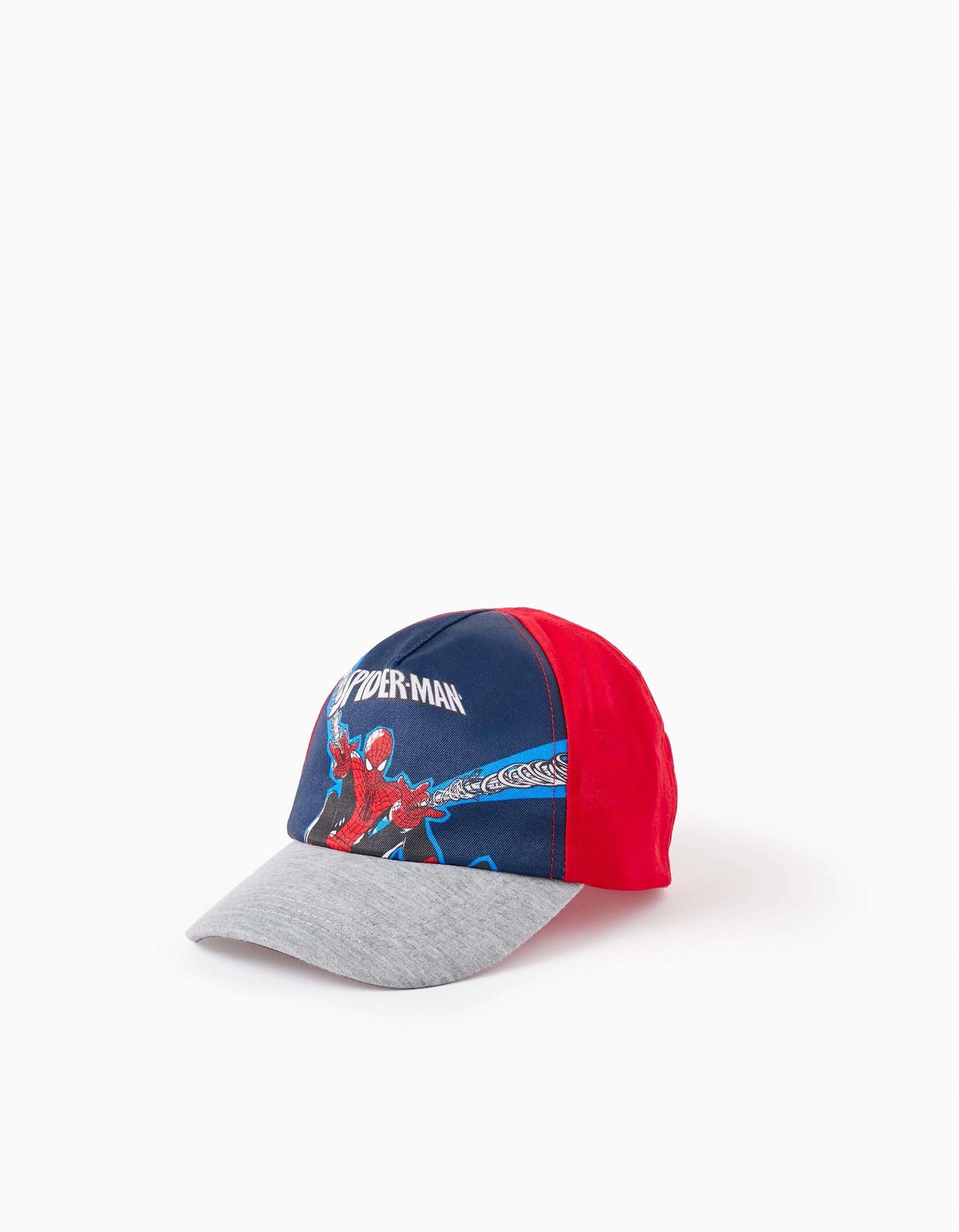 Cotton Cap for Boys 'Spider-Man', Red/Grey