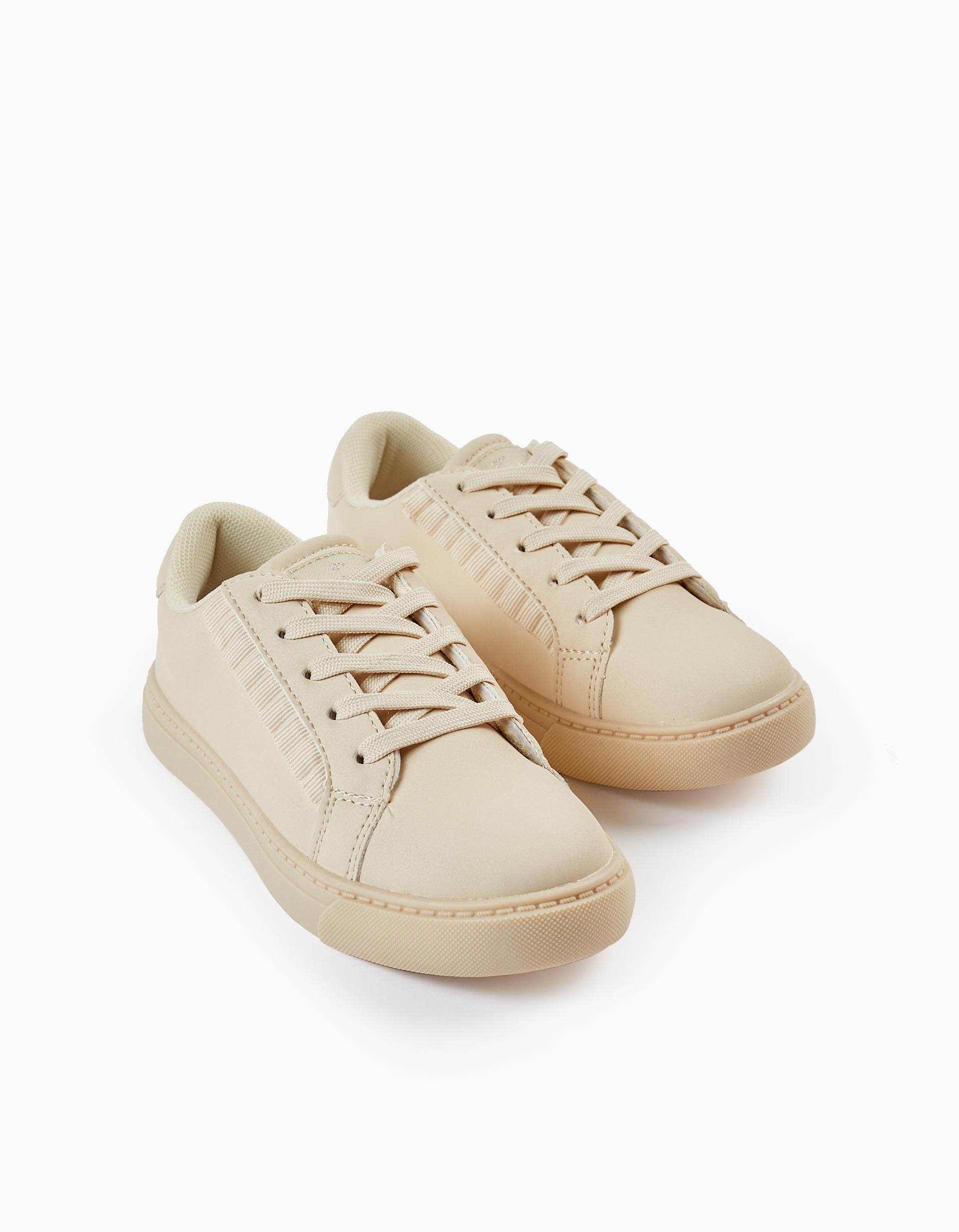 Trainers with Ruffles for Girls, Beige