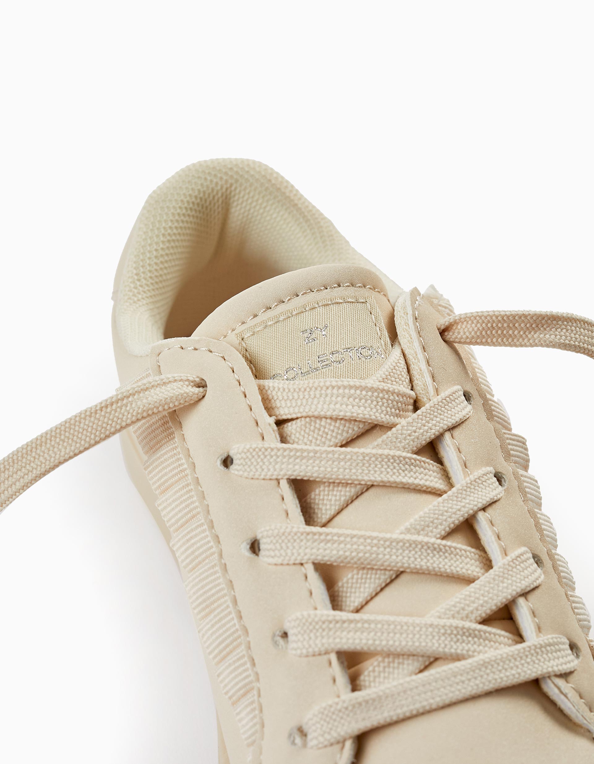 Trainers with Ruffles for Girls, Beige