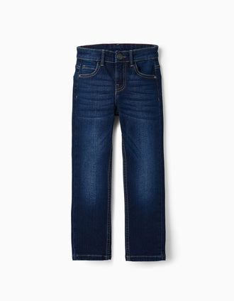 Pantalones de Ganga para Niño 'Slim Fit', Azul Oscuro