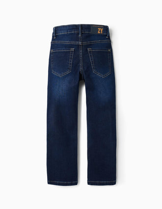 Pantalon en jean pour garçon 'Slim Fit', Bleu Foncé