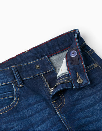 Pantalon en jean pour garçon 'Slim Fit', Bleu Foncé