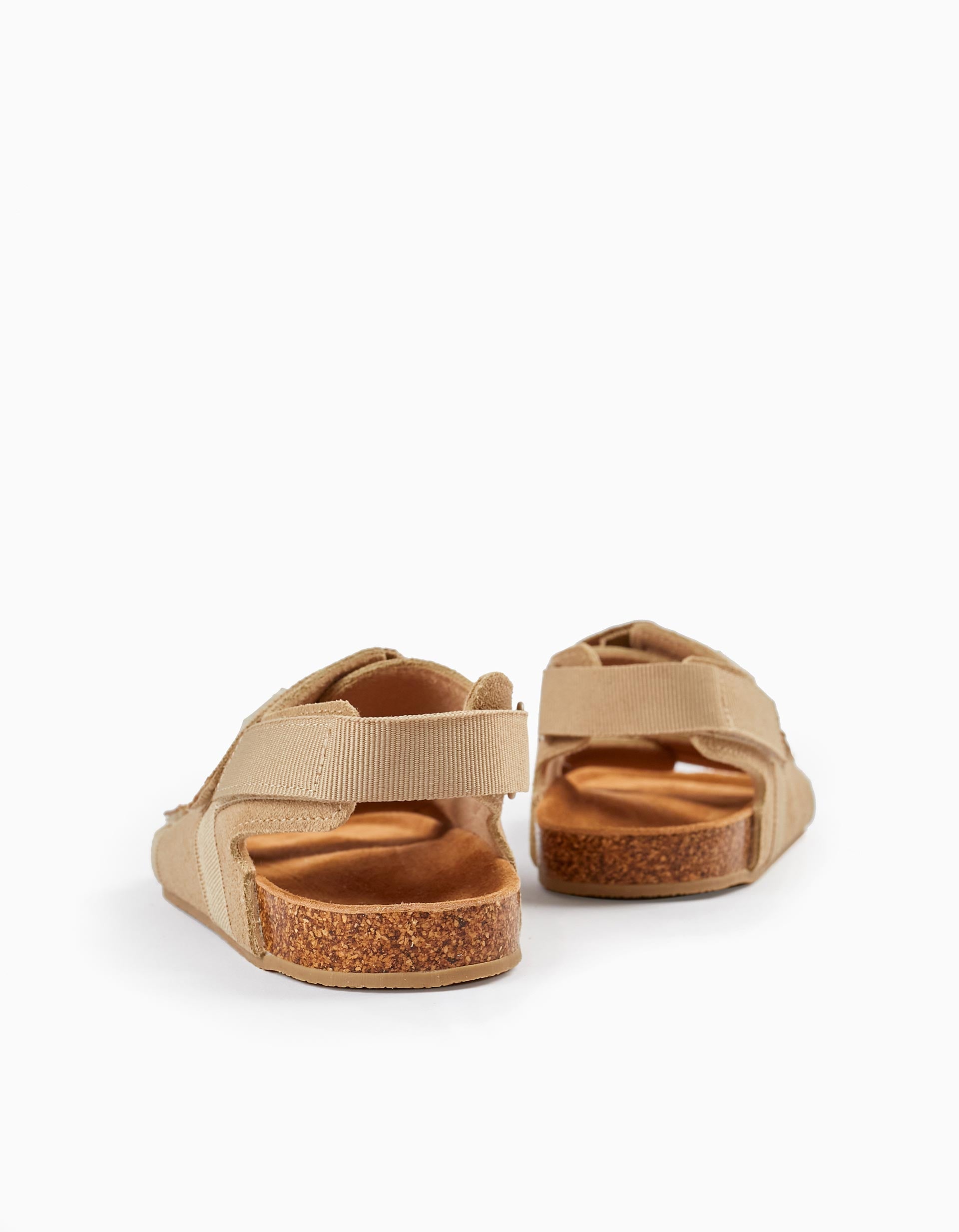 Leather Sandals for Boys, Beige