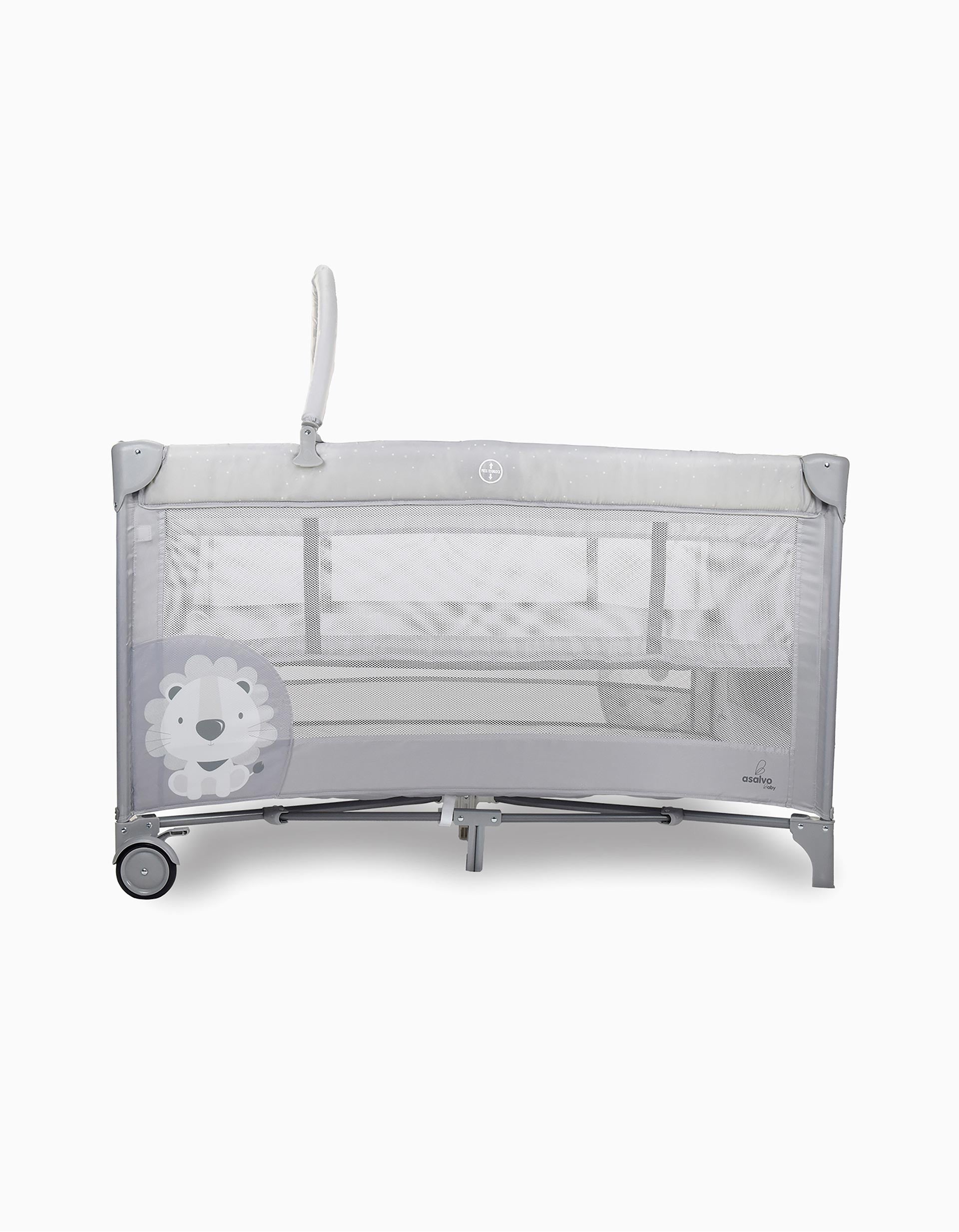 Cama De Viagem Duo Baby Lion Grey Asalvo