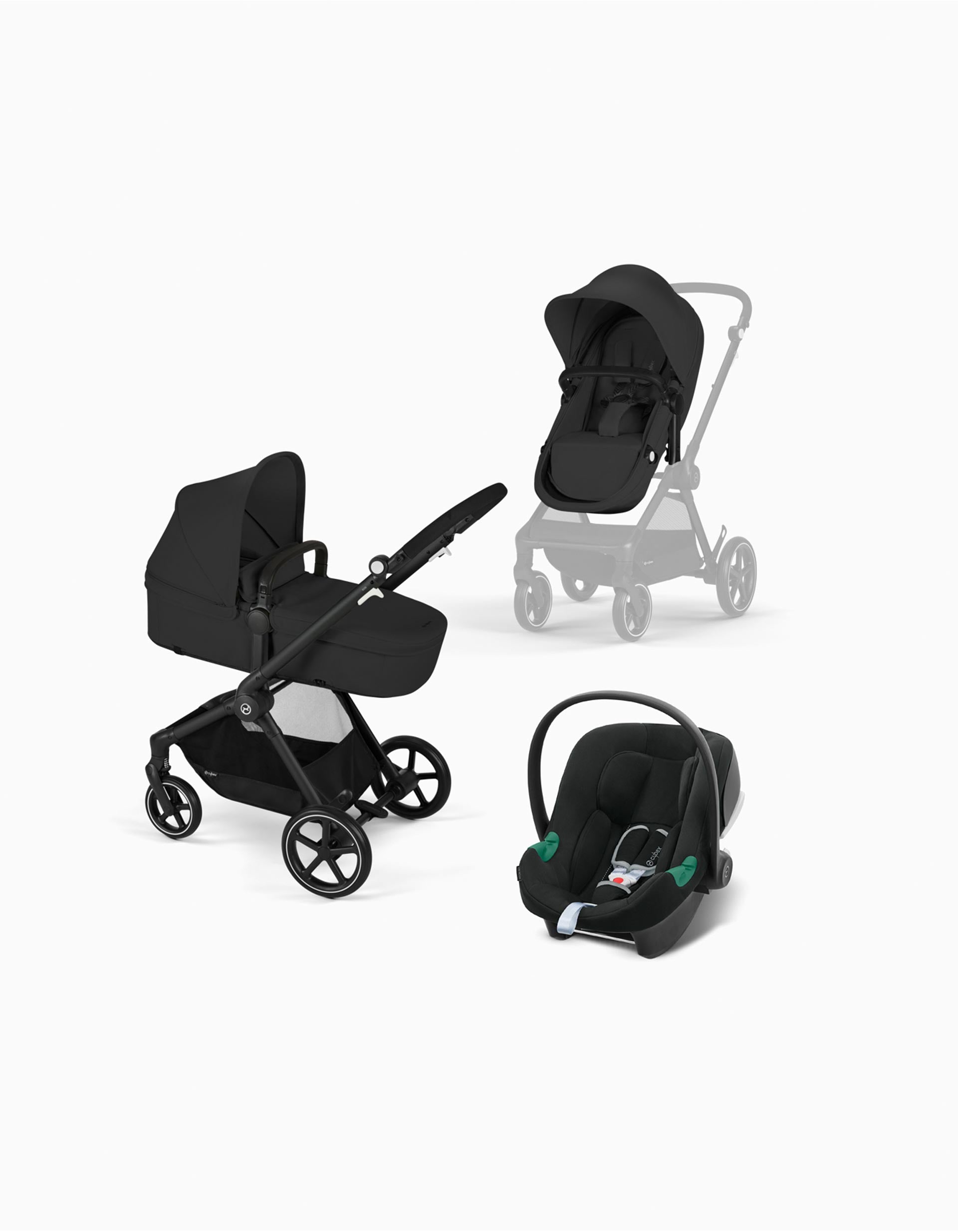 Conjunto De Rua Cybex Eos, Black