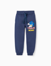 Pantalones de Chándal de Algodón para Niño 'Sonic', Azul Oscuro