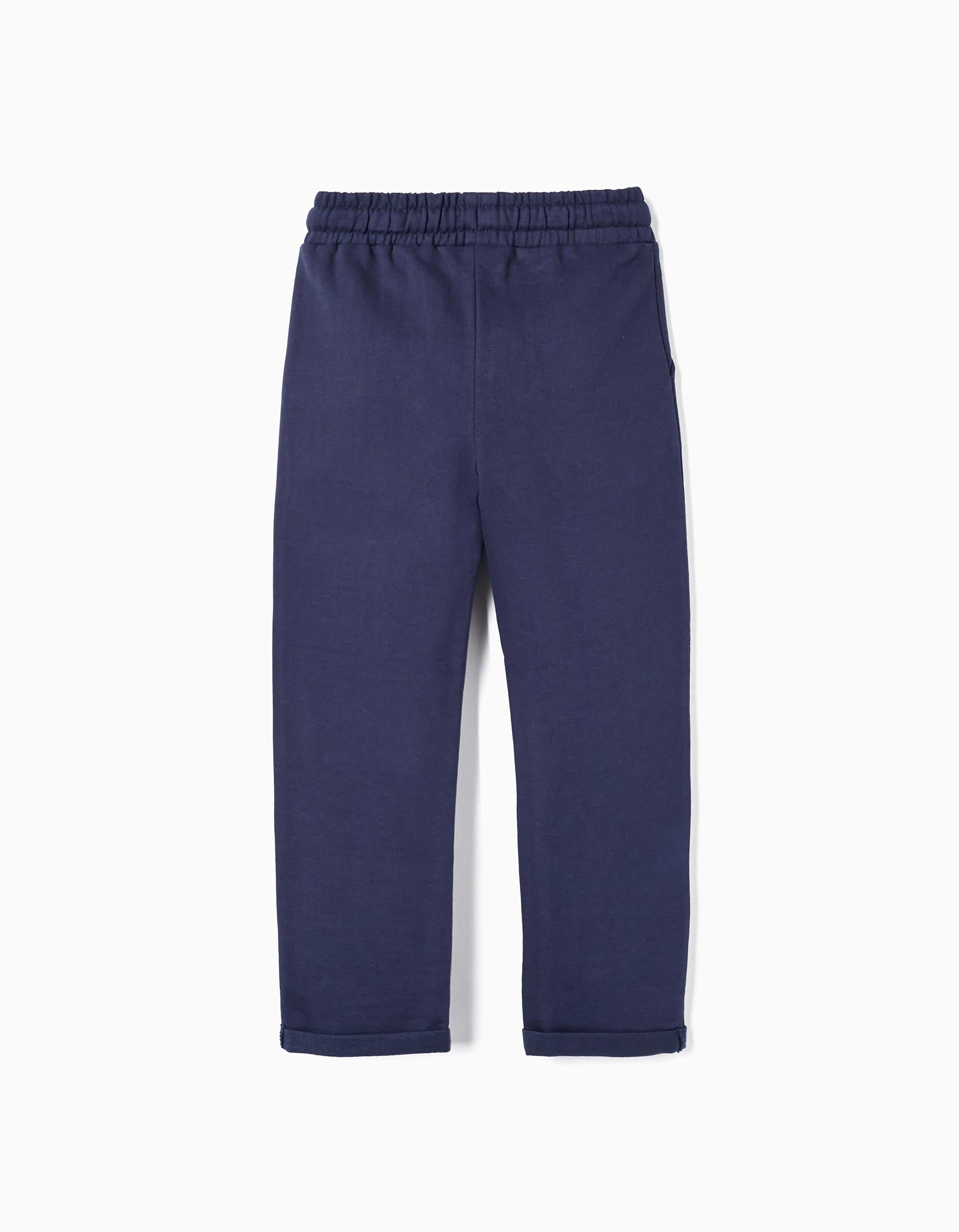 Cotton Joggers for Boys, Dark Blue