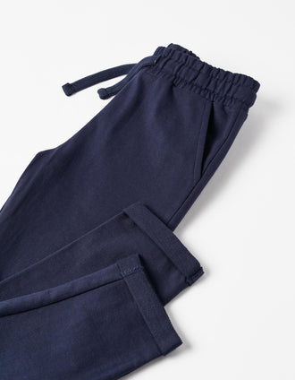 Pantalones de Chándal de Algodón para Niño, Azul Oscuro