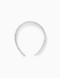 Diadema con Brillantes para Niña, Plateado