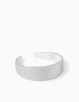 Bandolete com Brilhantes para Menina, Prateado