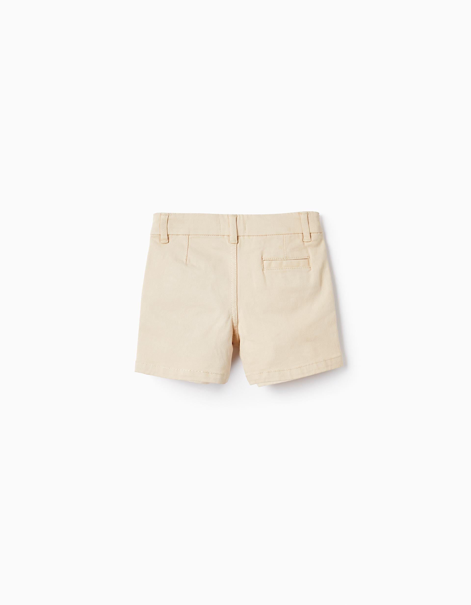 Twill Shorts for Baby Boy, Beige