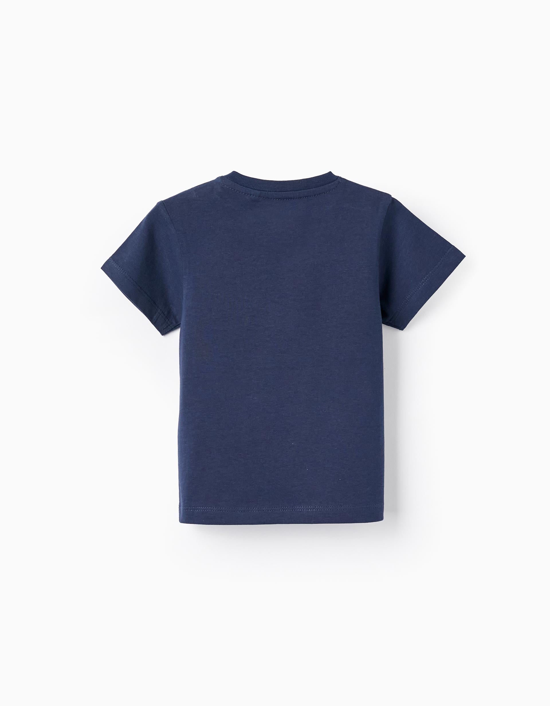 Pack of 2 Short Sleeve T-Shirts for Baby Boys, Dark Blue