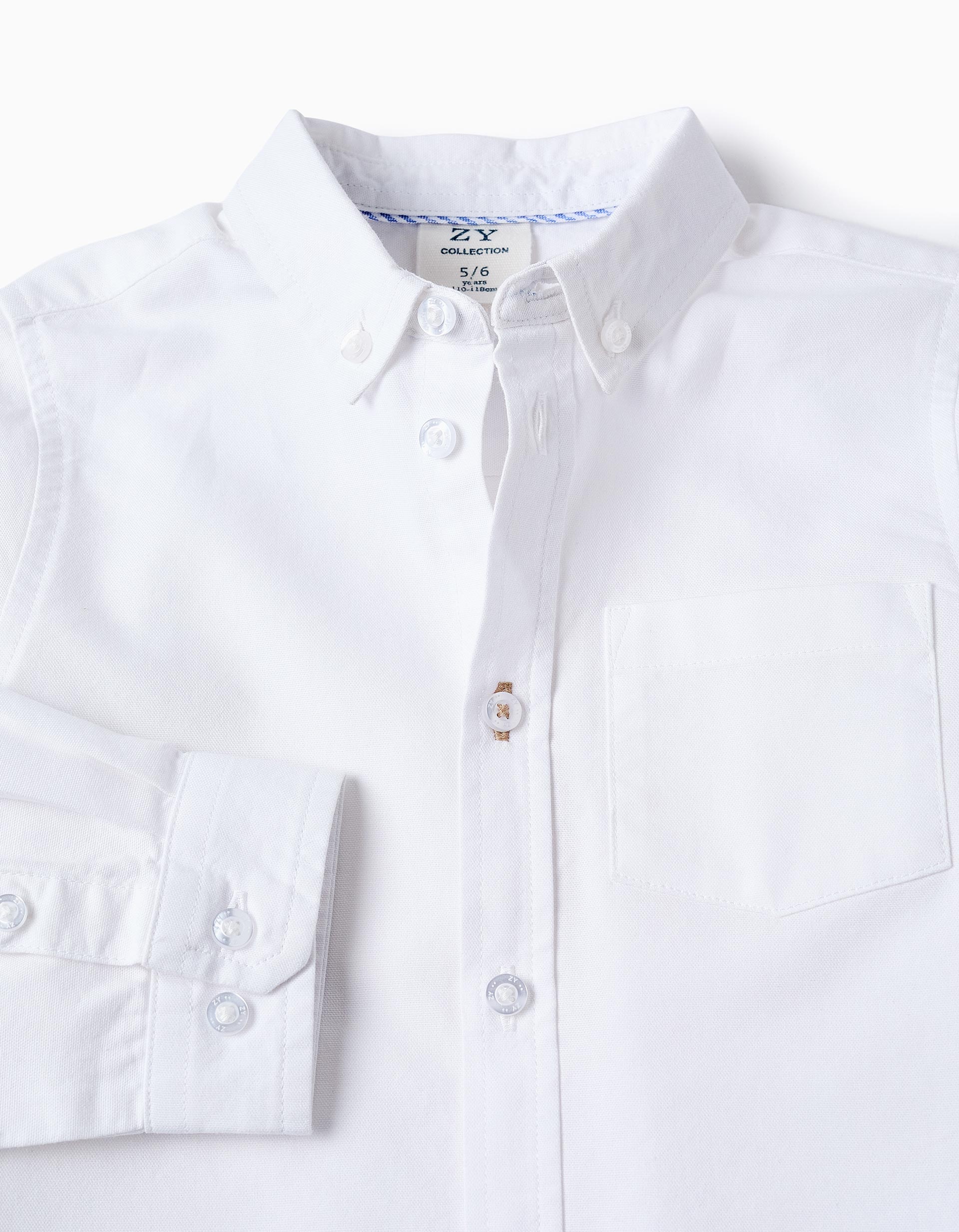 Cotton Shirt for Boys, White