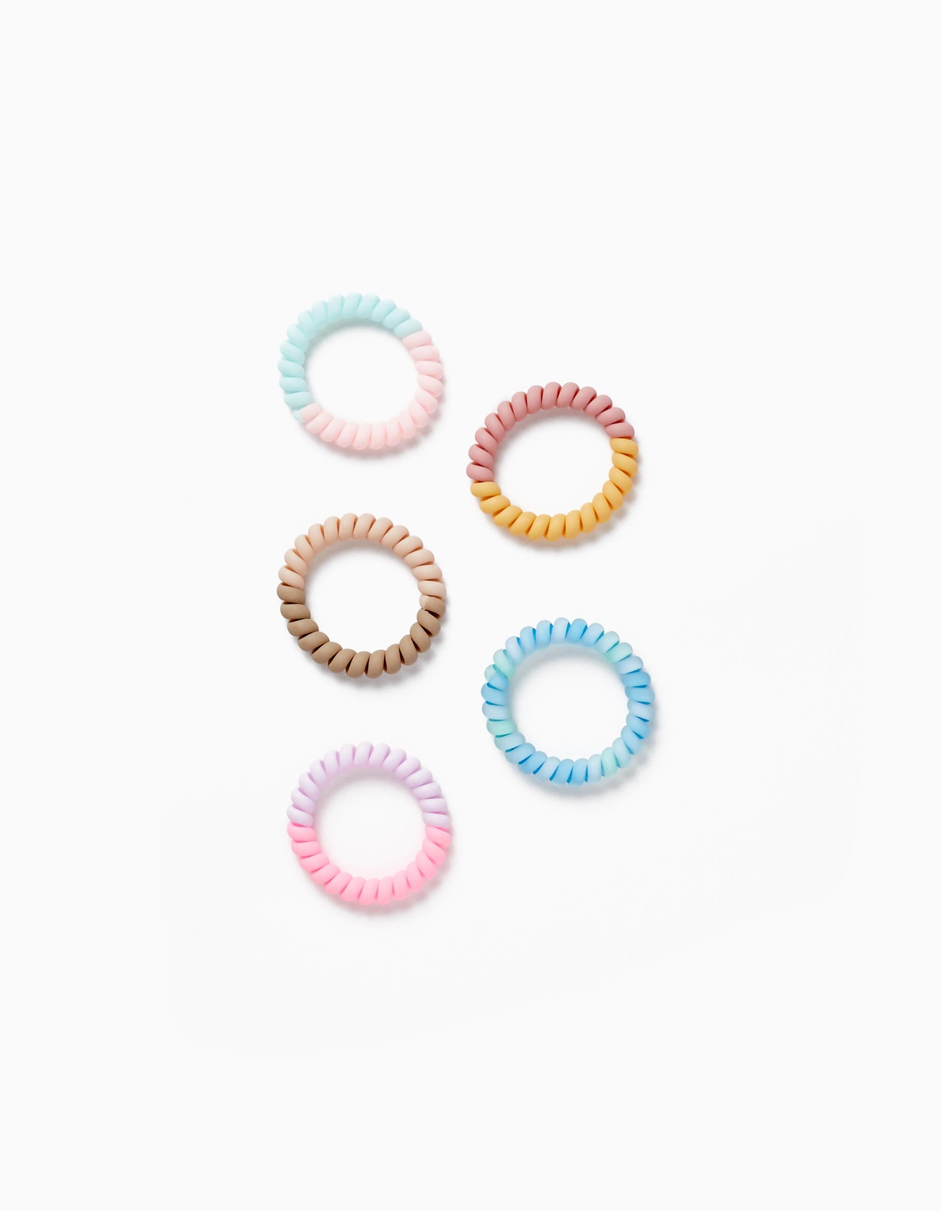 Pack of 5 Hair Elastics for Baby and Girl, Multicolour