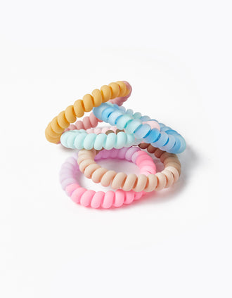 Pack 5 Elásticos de Cabelo Sem Marcas para Bebé e Menina, Multicolor