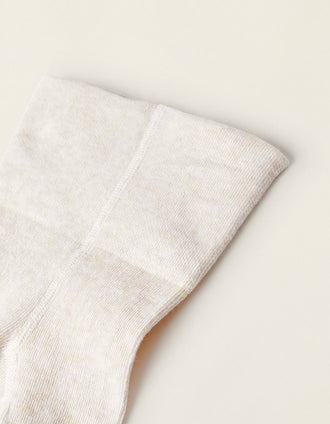 Collants de Malha com Cintura Alta para Recém-Nascido, Bege
