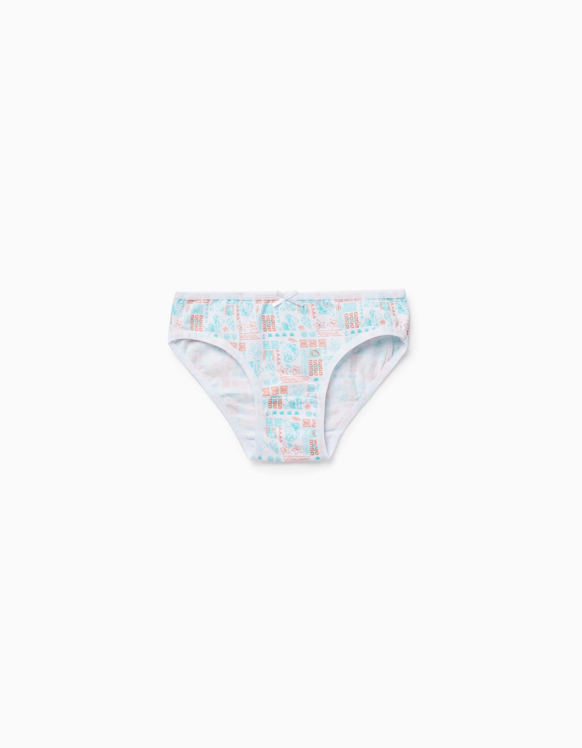 Pack of 5 Briefs for Girls 'Moana', White