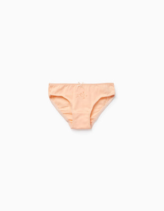 Pack 5 Culottes pour Fille 'Cygnes', Blanc/Menthe/Pêche